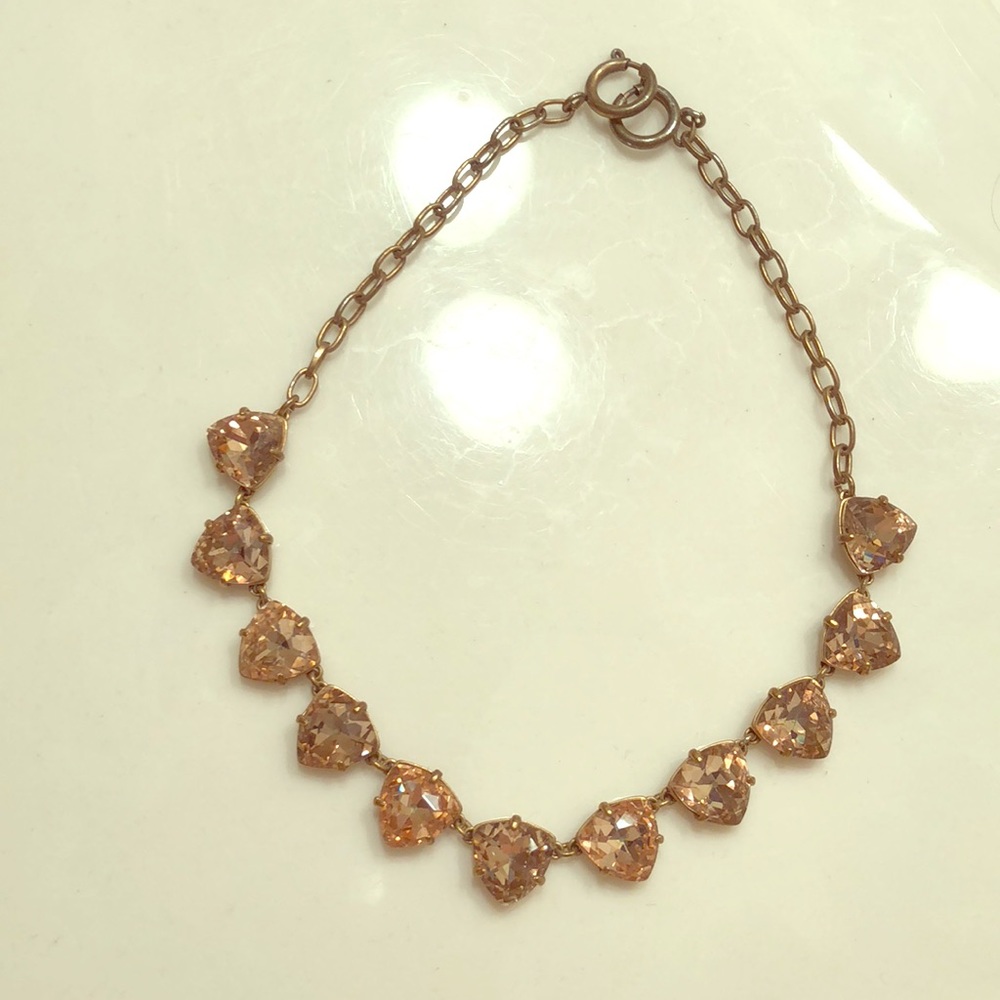 Stella and Dot rose gold necklace